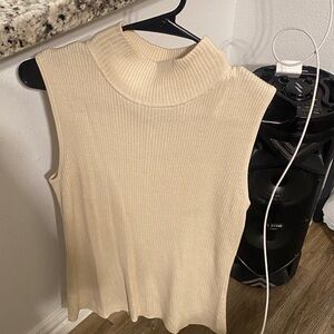 Croft & Barrow Ribbed Knit Tank Top - Cream